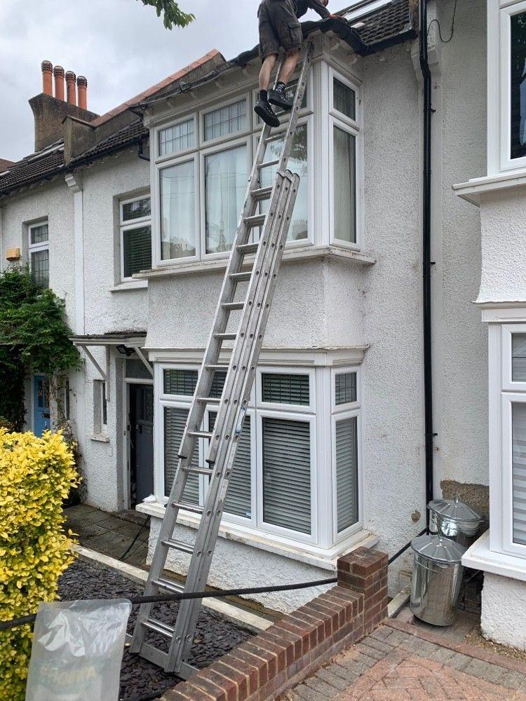 House repaint in progress