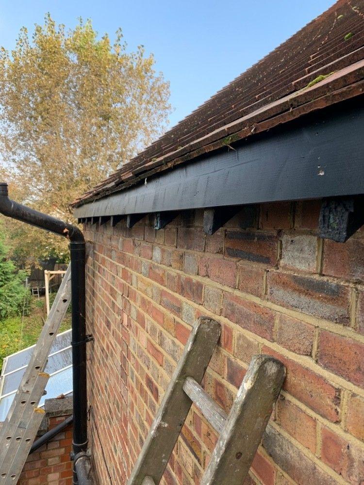 New fascia, gutter and downpipe