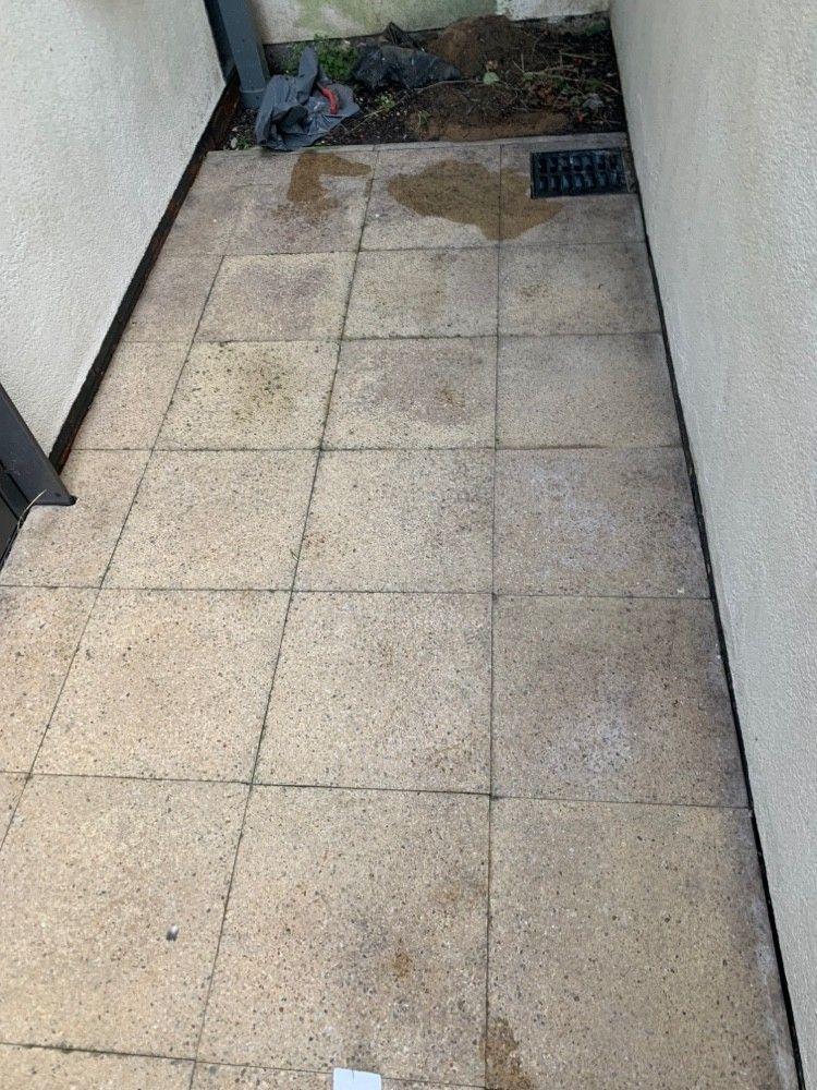 Same patio after cleaning