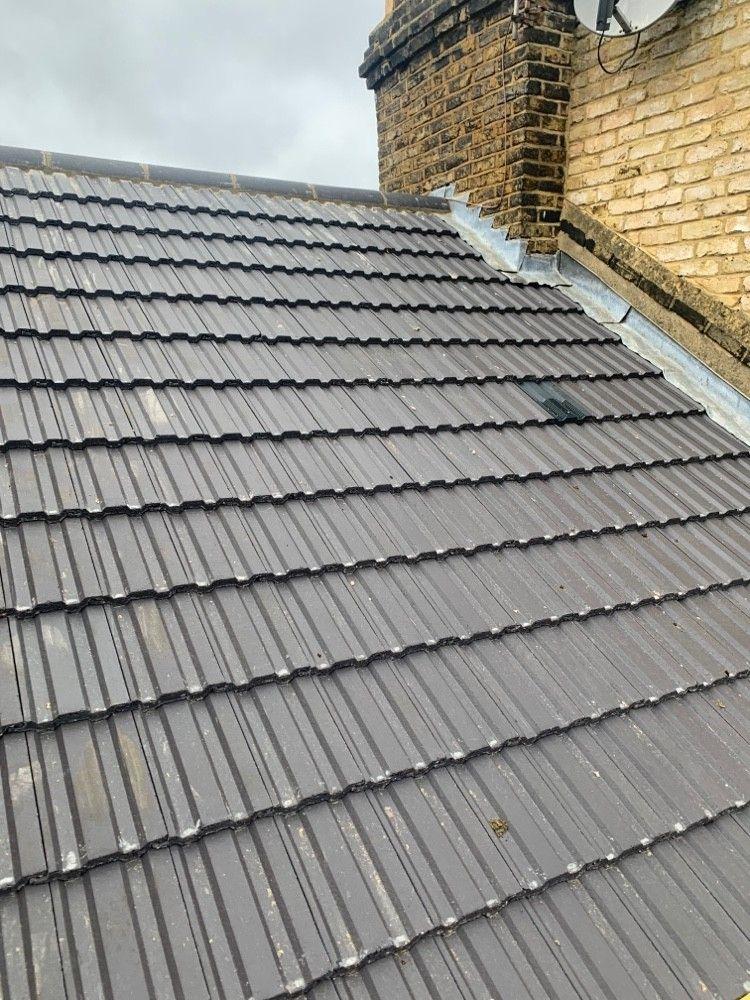 Re-tiled roof, finished